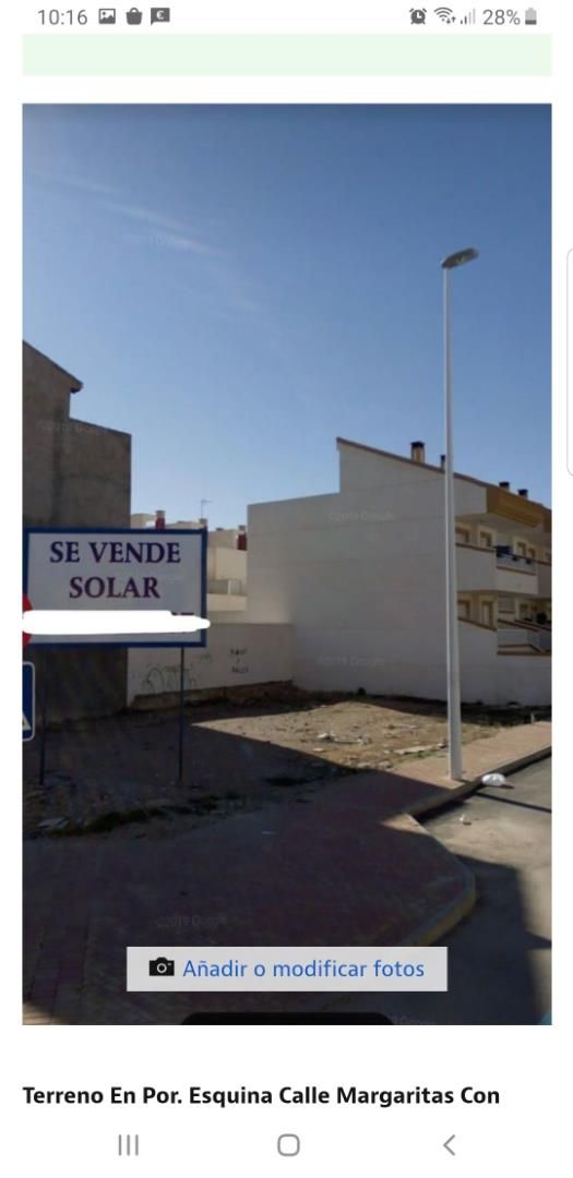 Terreno en venta en Calle Margaritas, Los Peñascos - El Salero - Los Imbernones Vista exterior de Terreno en venta en San Pedro del Pinatar