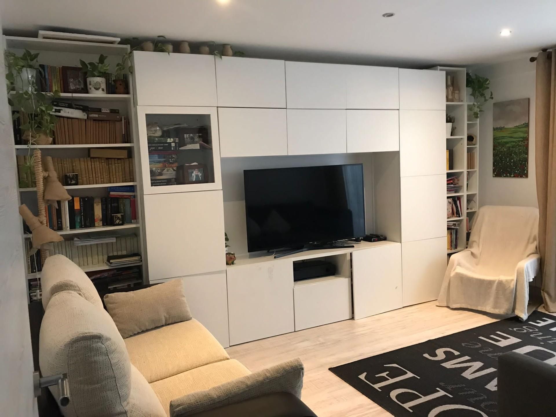 Living room of Flat for sale in  Madrid Capital  with Air Conditioner, Heating and Parquet flooring