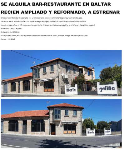 Local comercial en Alquiler en Estrada Niñodaguia en Baltar