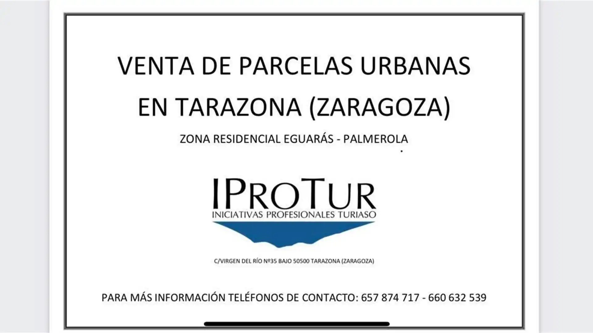 Vista exterior de Terreno en venta en Tarazona