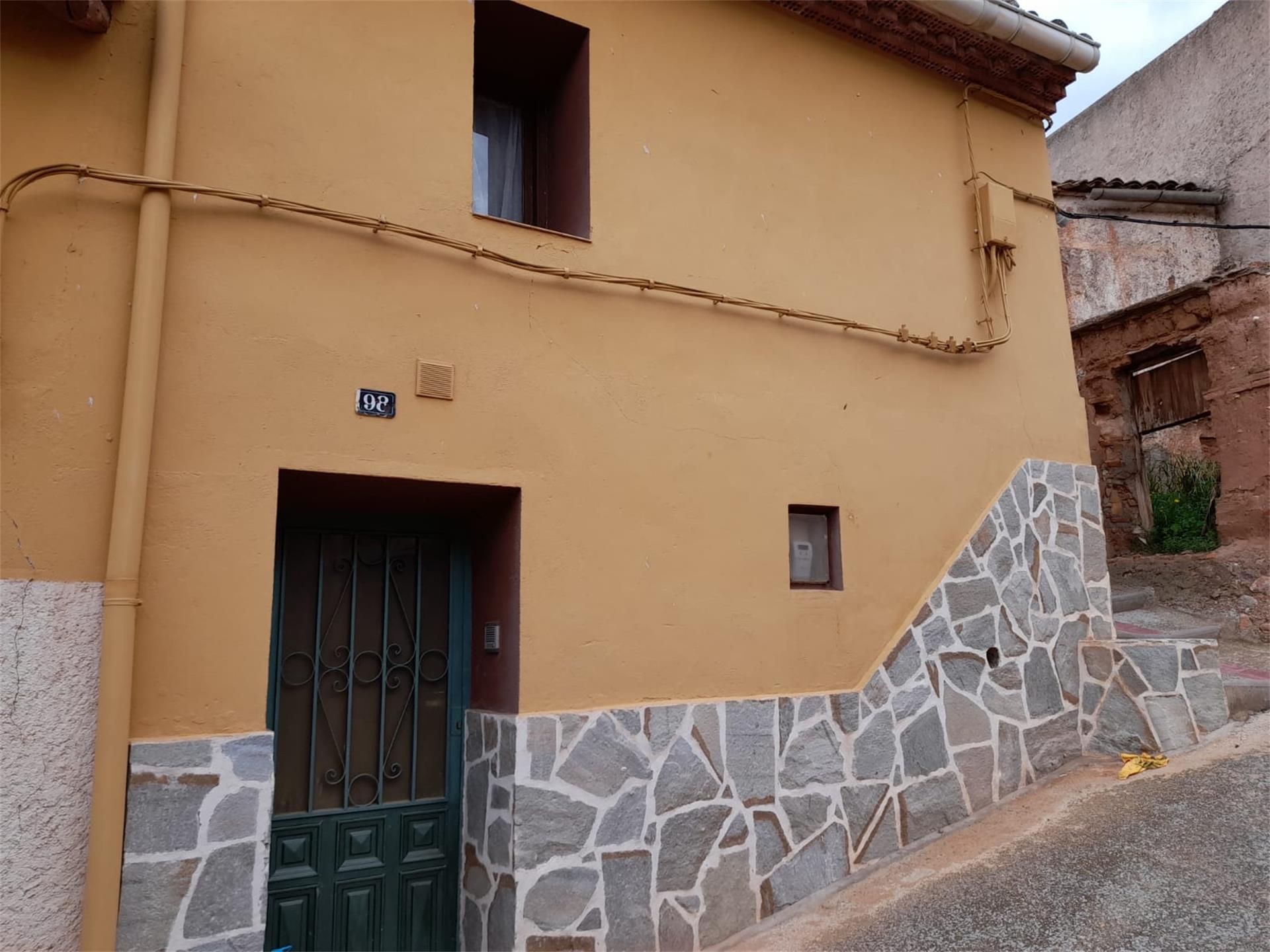 Exterior view of Single-family semi-detached for sale in Villarroya de la Sierra  with Parquet flooring, Storage room and Furnished