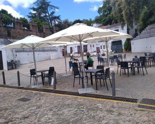 Vista exterior de Casa adosada en venda en Linares de la Sierra amb Traster, Moblat i Forn