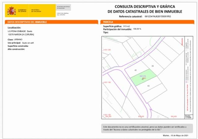 Terreno urbanizable en Venta en Barrio Pena de Embade en San Mateo - Castro- O Val