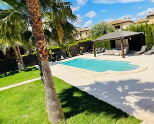 Piscina de Casa o xalet en venda en Mutxamel amb Aire condicionat, Terrassa i Piscina