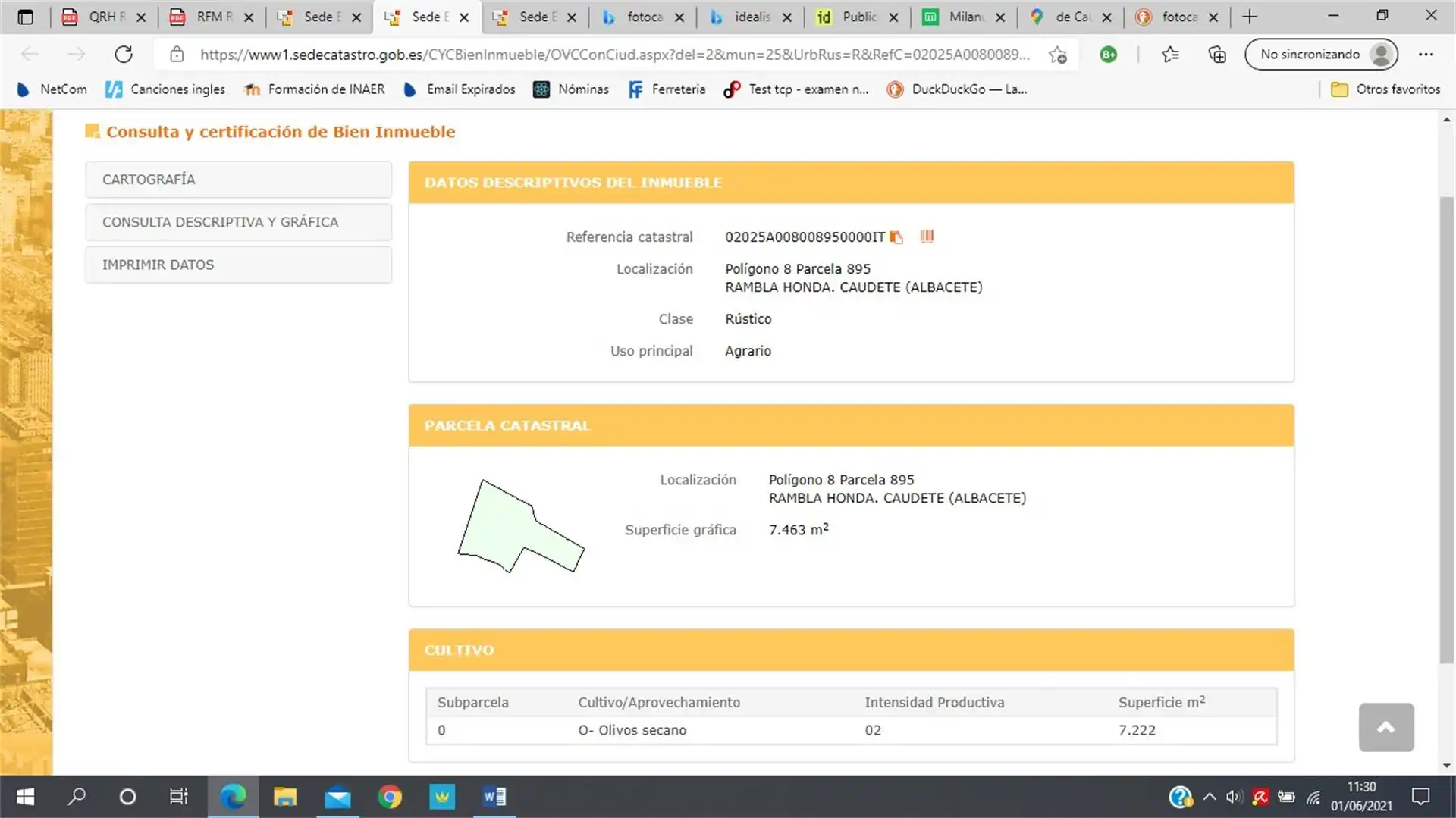 Terreno en venta en Caudete