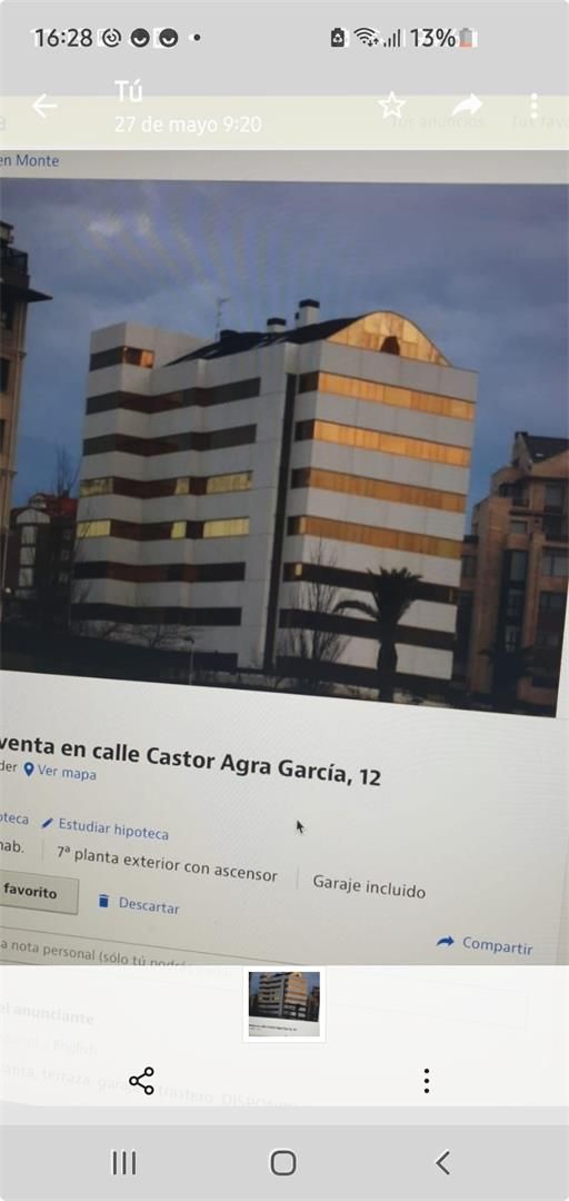 Vista exterior de Garatge de lloguer en Santander