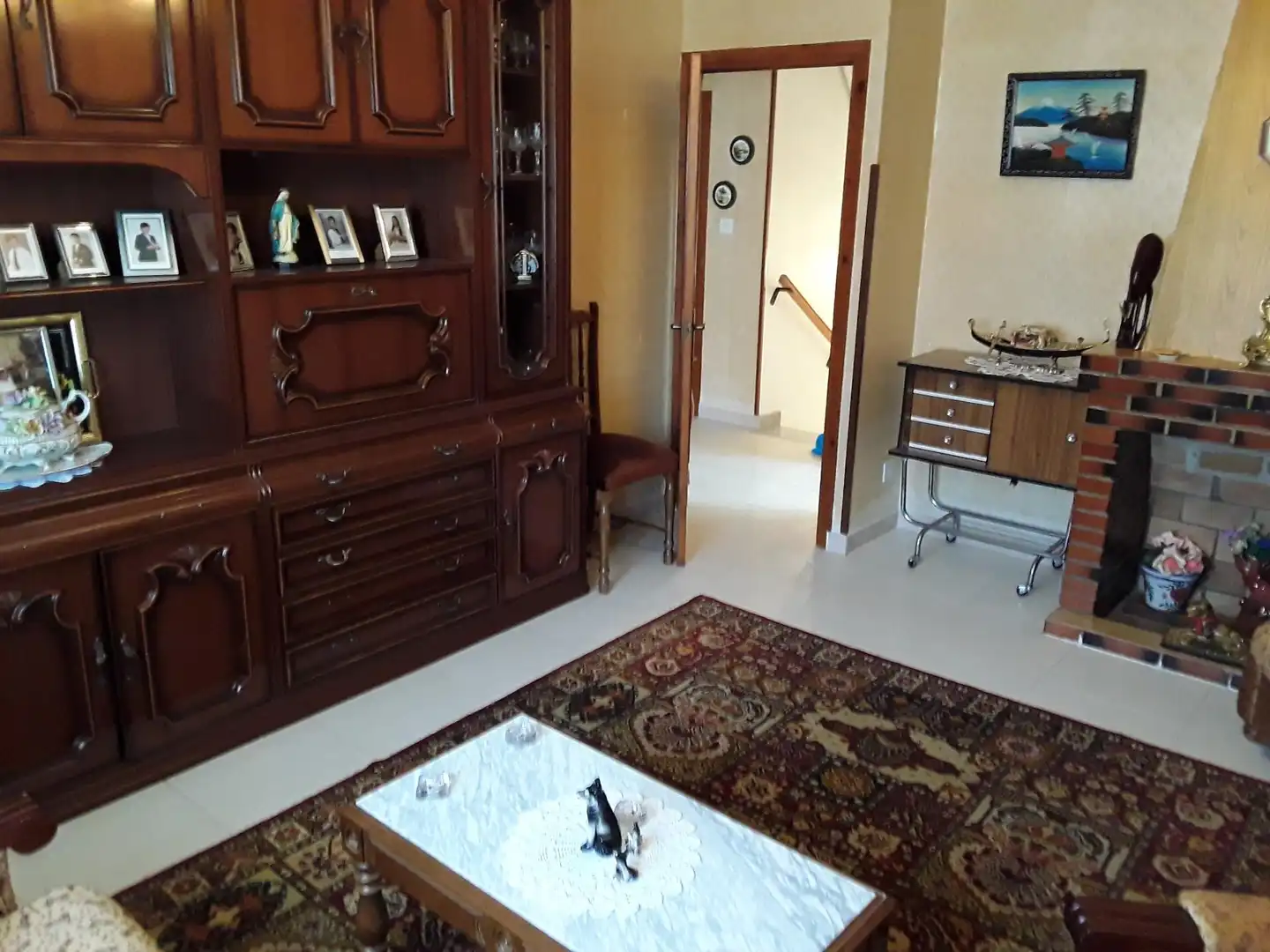 Living room of Houses for sale in Valverde del Fresno  with Private garden, Terrace and Furnished