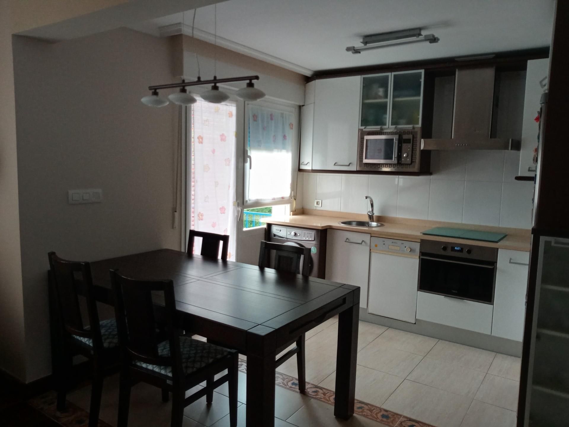 Kitchen of Flat for sale in Zalla   with Heating, Parquet flooring and Furnished
