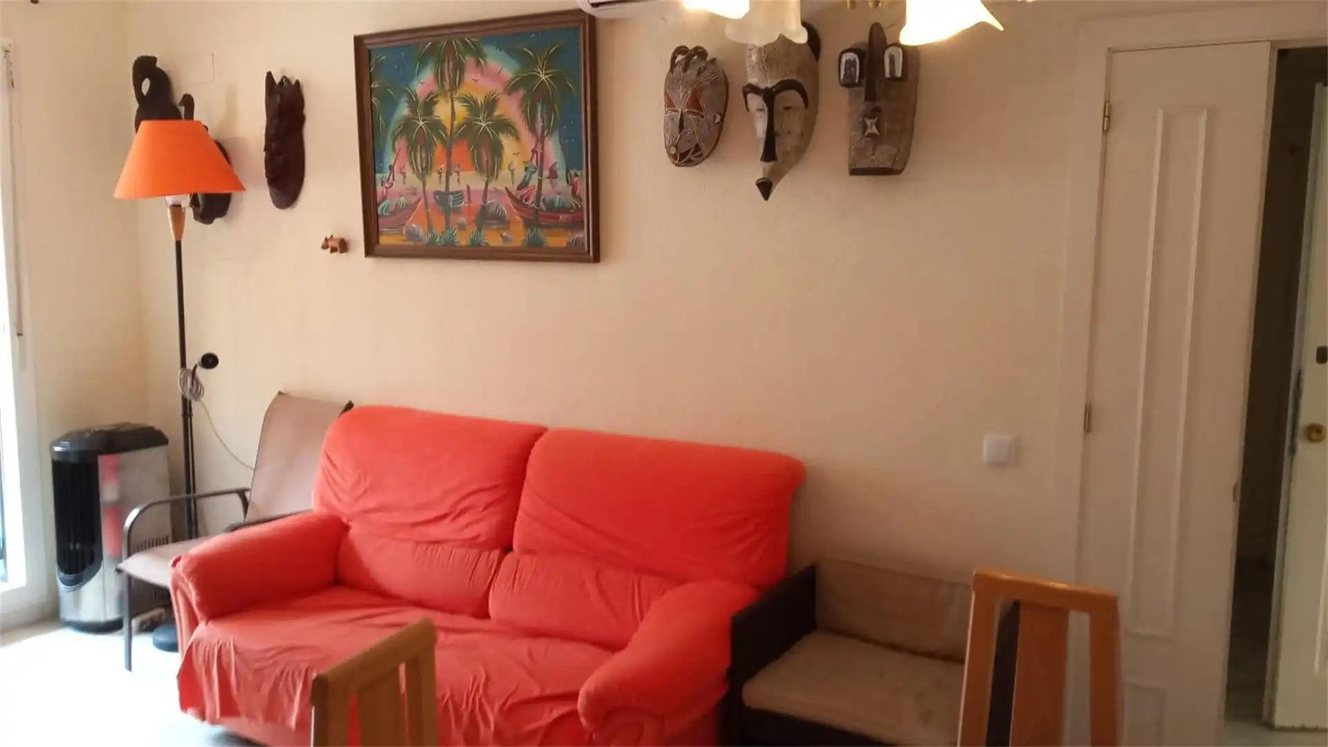 Apartament de lloguer a Calle El Erizo, Costa Ballena - Largo Norte Sala d'estar de Apartament de lloguer en Rota amb Calefacció, Terrassa i Piscina