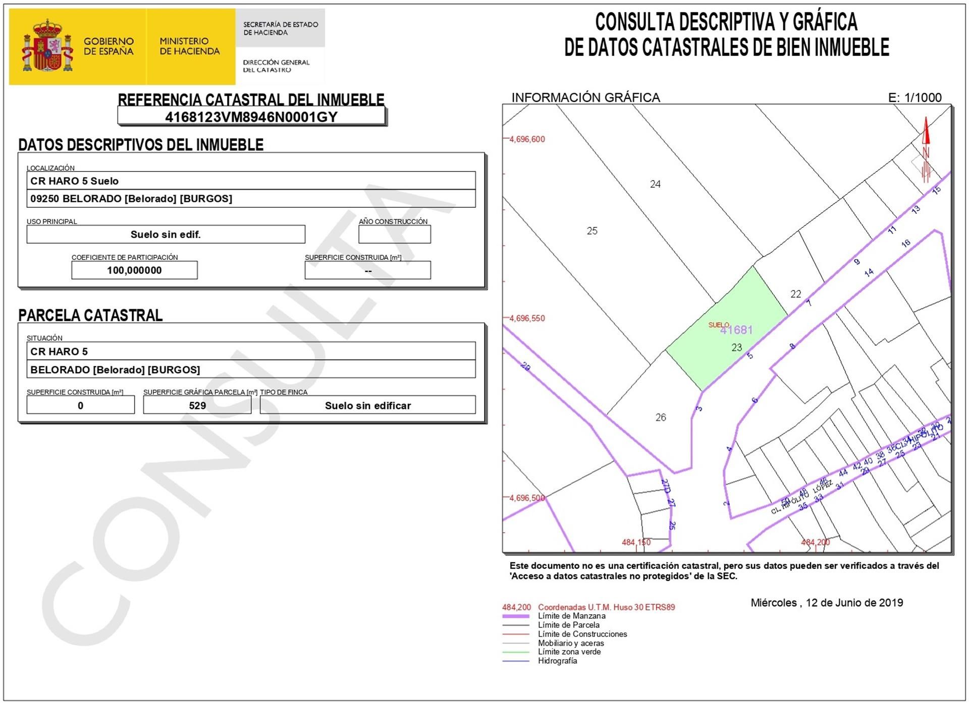 Land for sale in Belorado