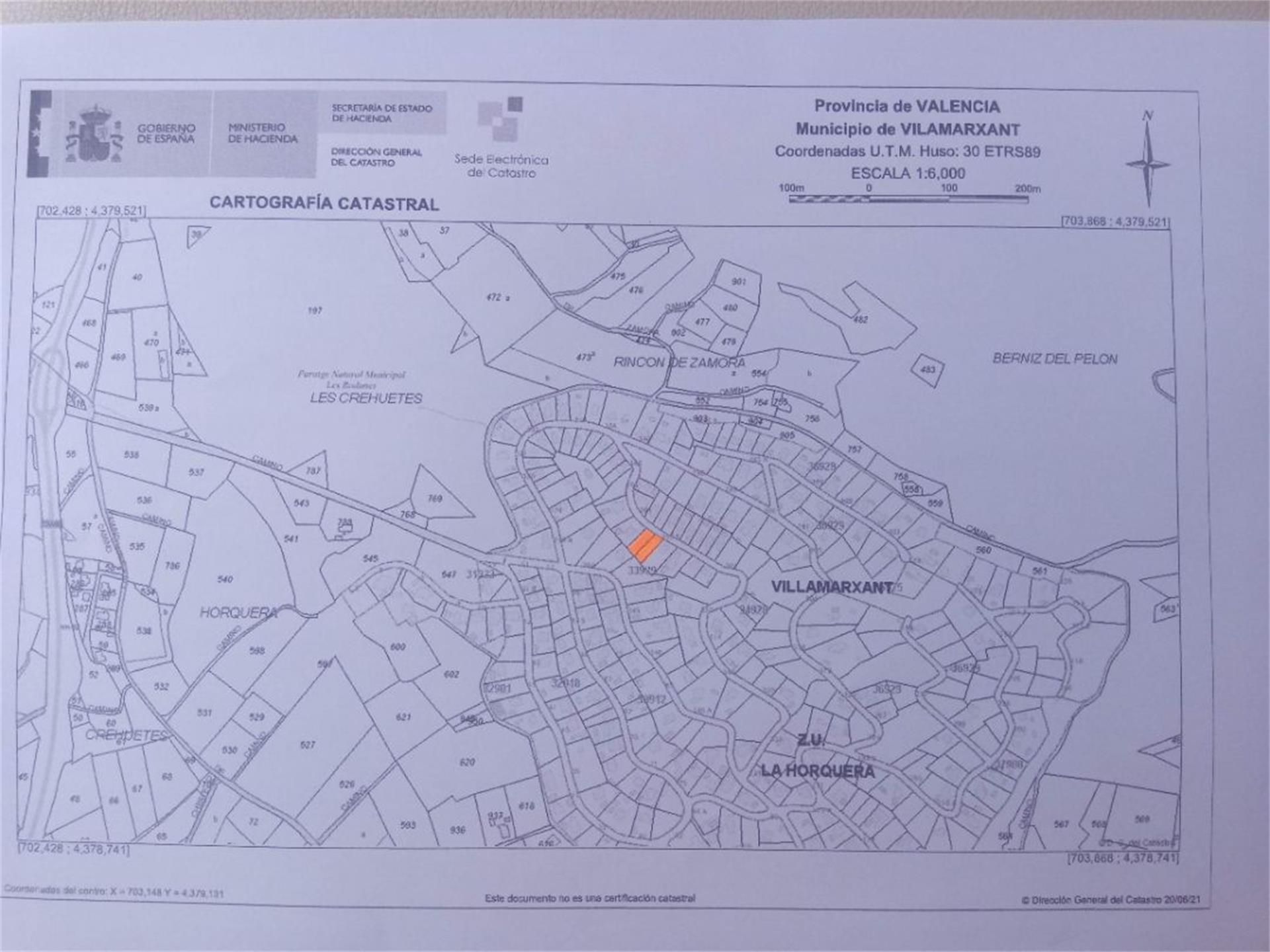 Außenansicht von Grundstücke zum verkauf in Vilamarxant