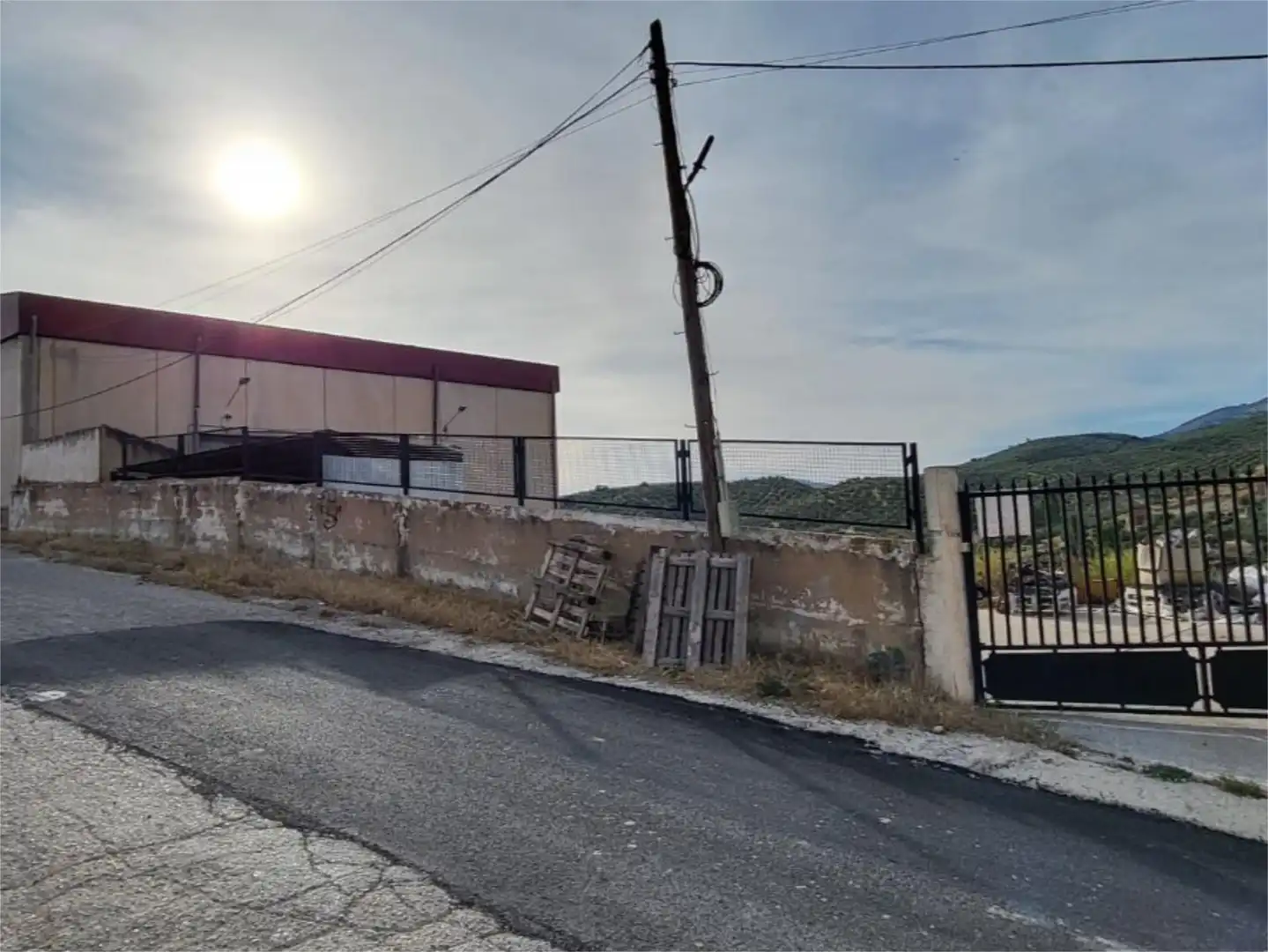 Vista exterior de Nave industrial de alquiler en Los Villares con Aire acondicionado