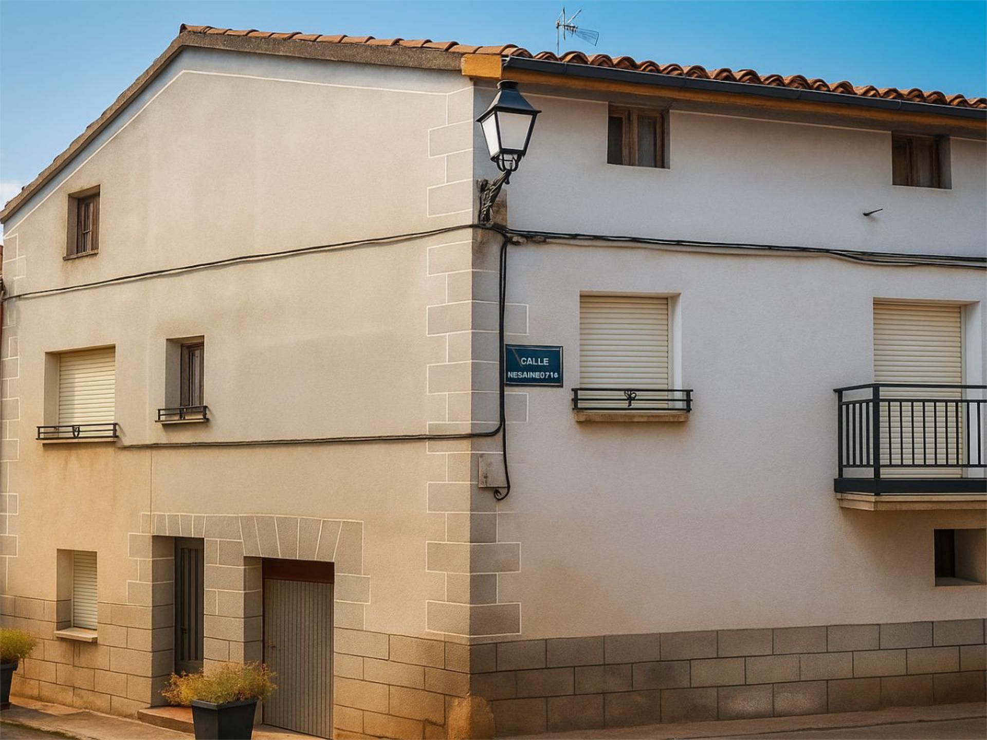 Exterior view of Single-family semi-detached for sale in Villaverde de Rioja