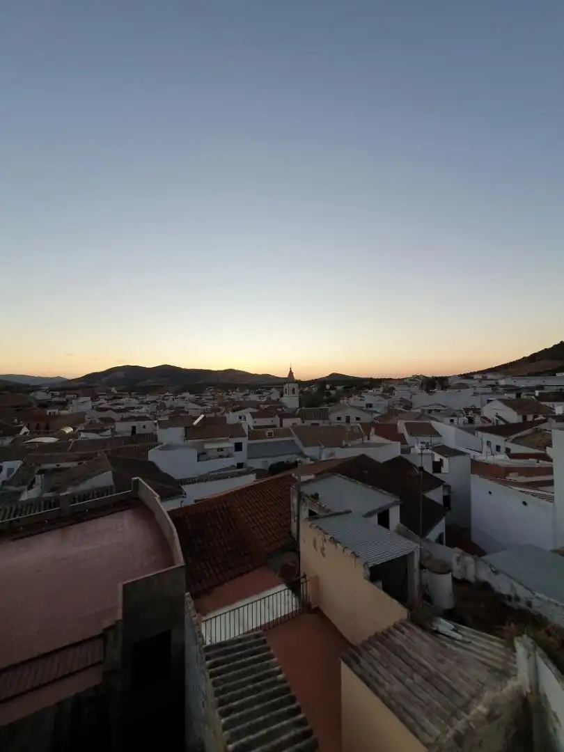 Vista exterior de Casa adosada en venta en Pruna con Jardín privado, Terraza y Trastero