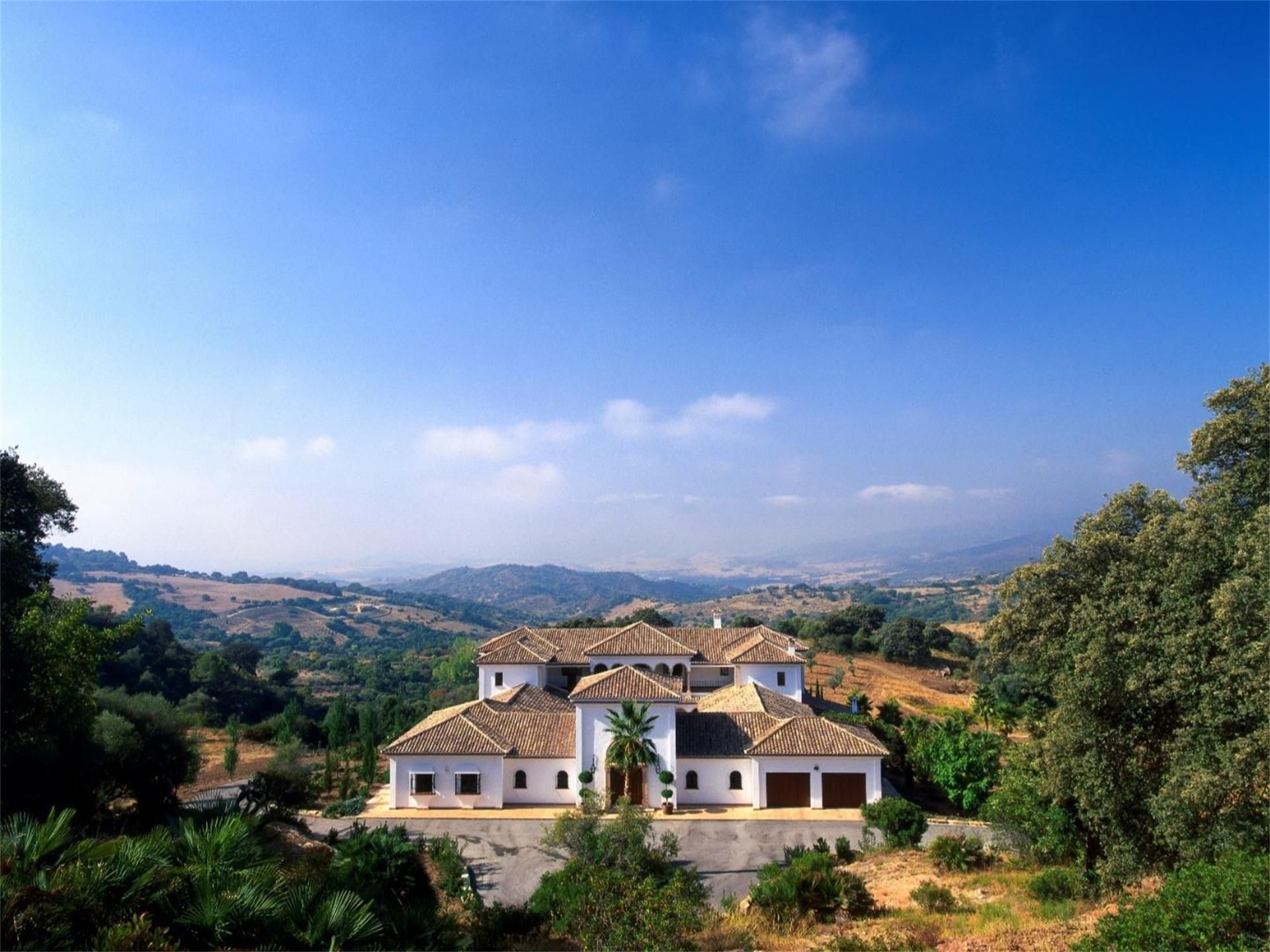 Vista exterior de Finca rústica en venda en Gaucín amb Aire condicionat, Calefacció i Jardí privat
