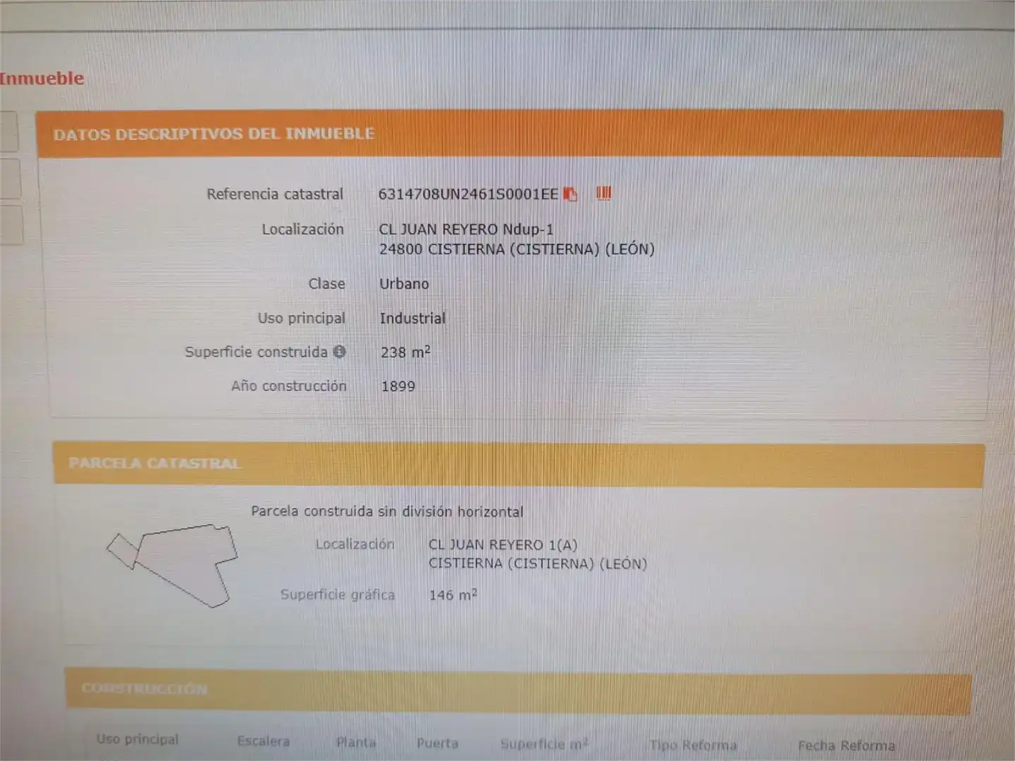 Residencial en venta en Calle Juan Reyero, Cistierna Residencial en venta en Cistierna