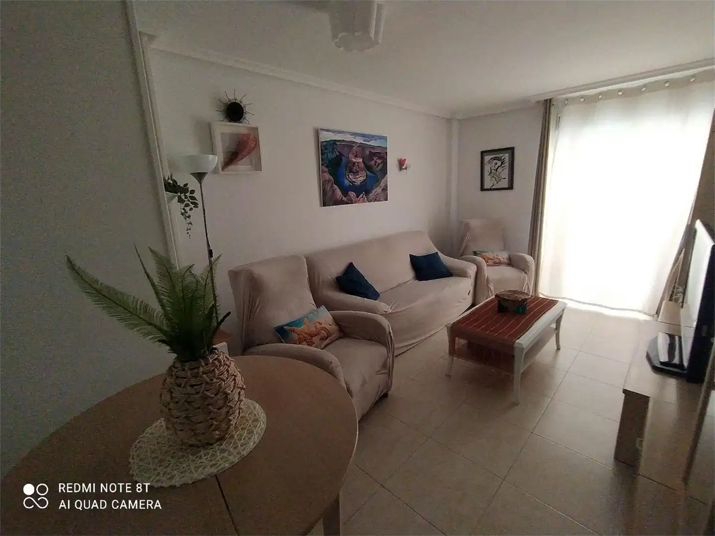 Wohnung zum Verkauf in Avenida Gran Vía de la Manga, Playa de las Gaviotas - El Pedrucho Wohnzimmer von Wohnung zum Verkauf in La Manga del Mar Menor mit Klimaanlage, Terrasse und Möbliert