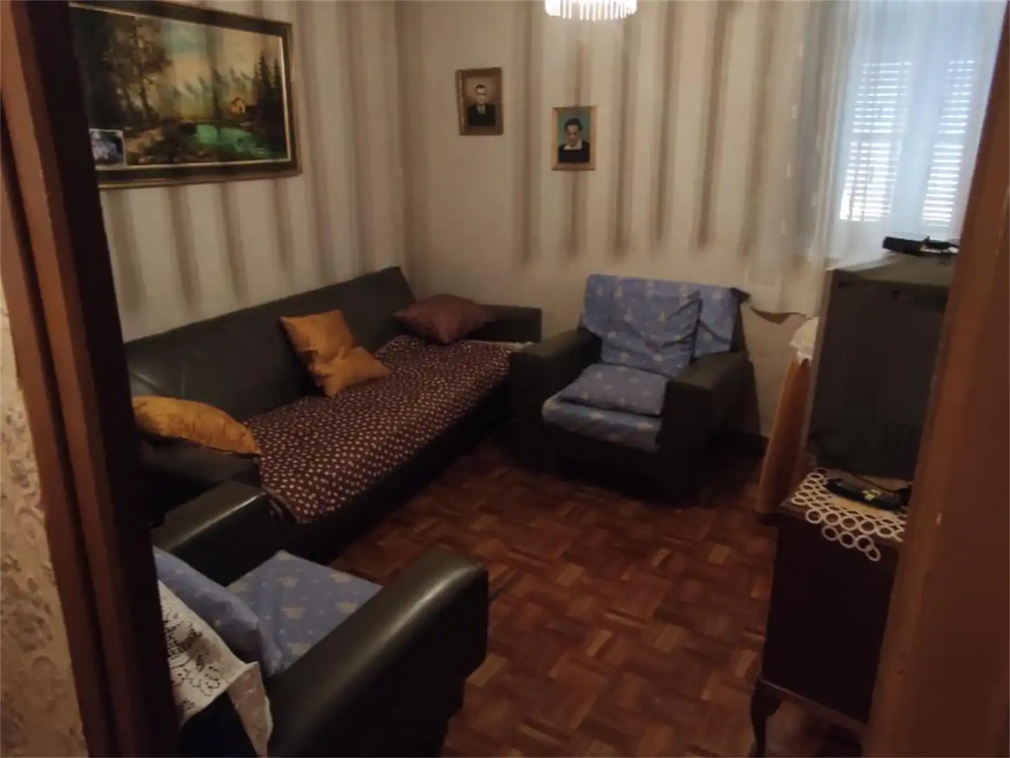 Casa adosada en venta en Calle Mayor, 36, San Martín de Unx Sala de estar de Casa adosada en venta en San Martín de Unx con Balcón