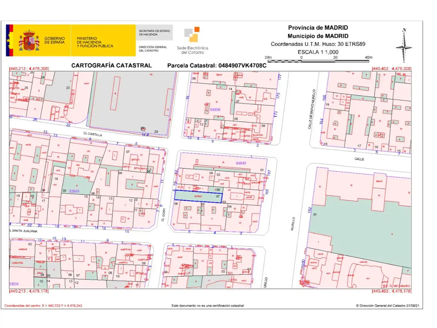 Vista exterior de Terreno en venta en  Madrid Capital