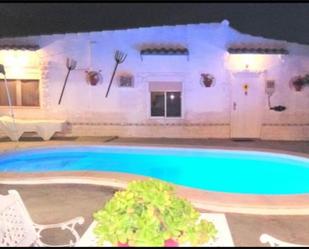 Swimming pool of Country house to rent in Sax  with Air Conditioner, Terrace and Swimming Pool