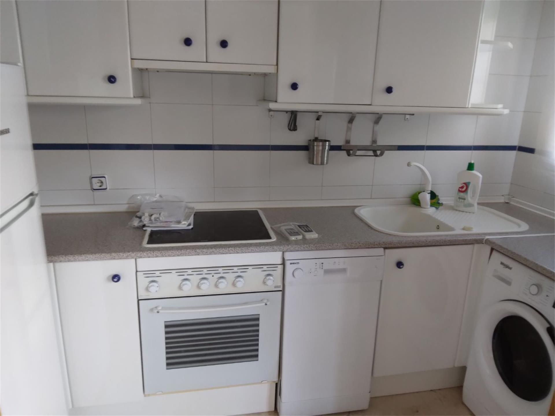 Kitchen of Apartment to rent in  Madrid Capital  with Air Conditioner