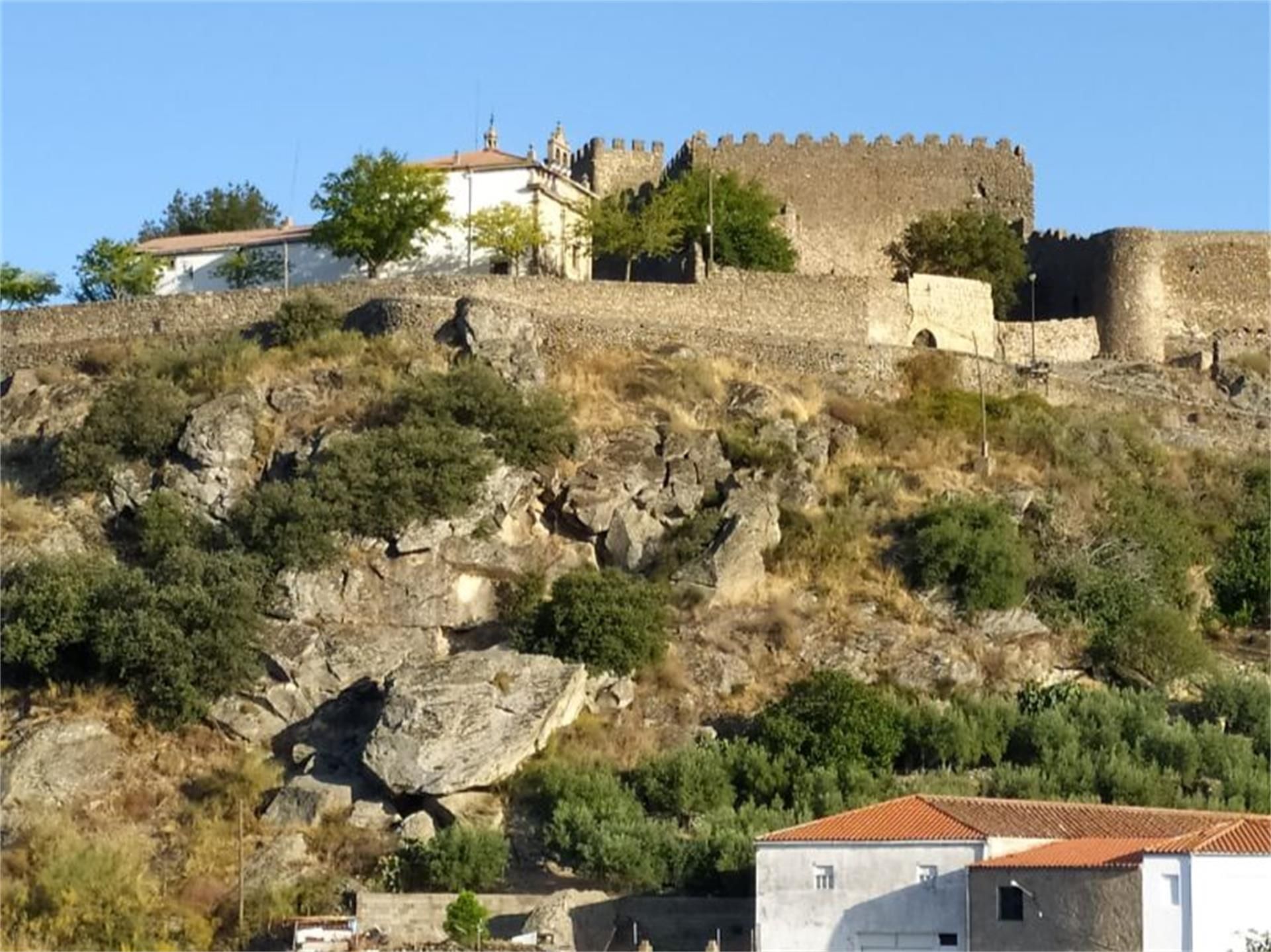 Exterior view of Single-family semi-detached for sale in Montánchez  with Terrace and Furnished