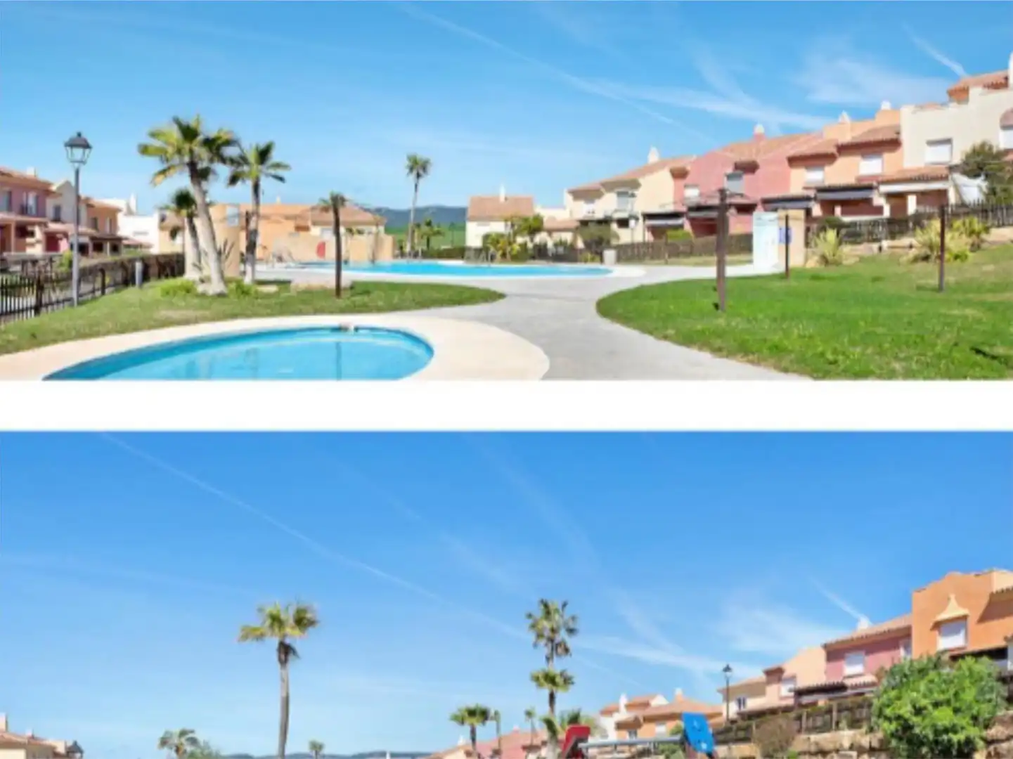 Vista exterior de Dúplex de alquiler en Zahara de los Atunes con Aire acondicionado, Calefacción y Jardín privado