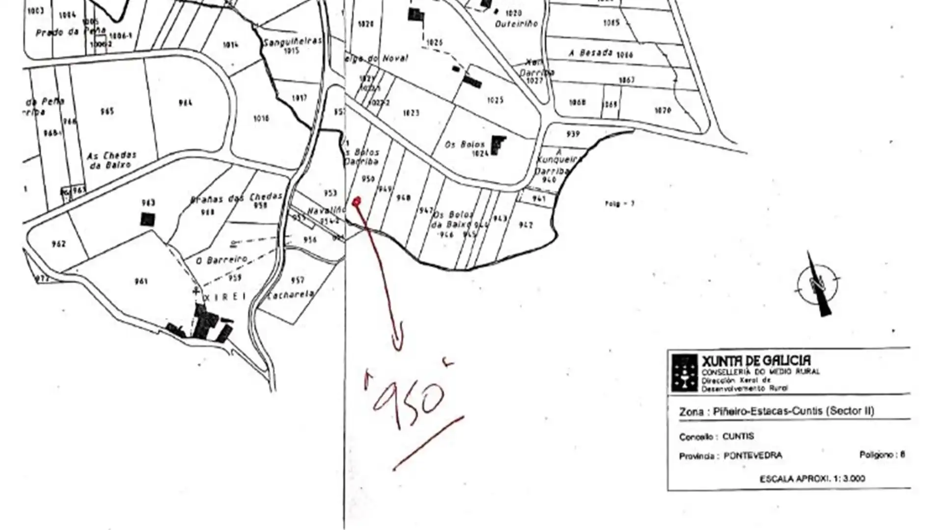 Terreno en venta en Cuntis