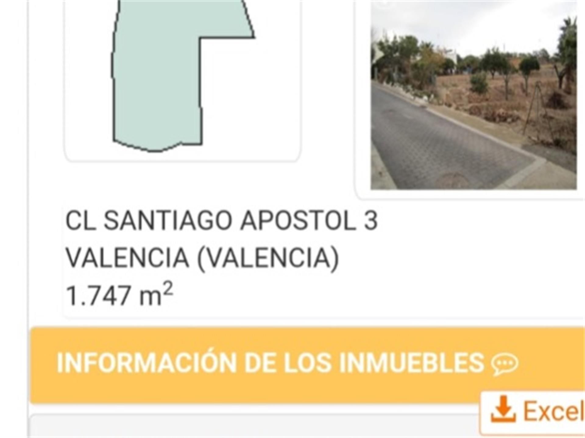 Exterior view of Land for sale in  Valencia Capital