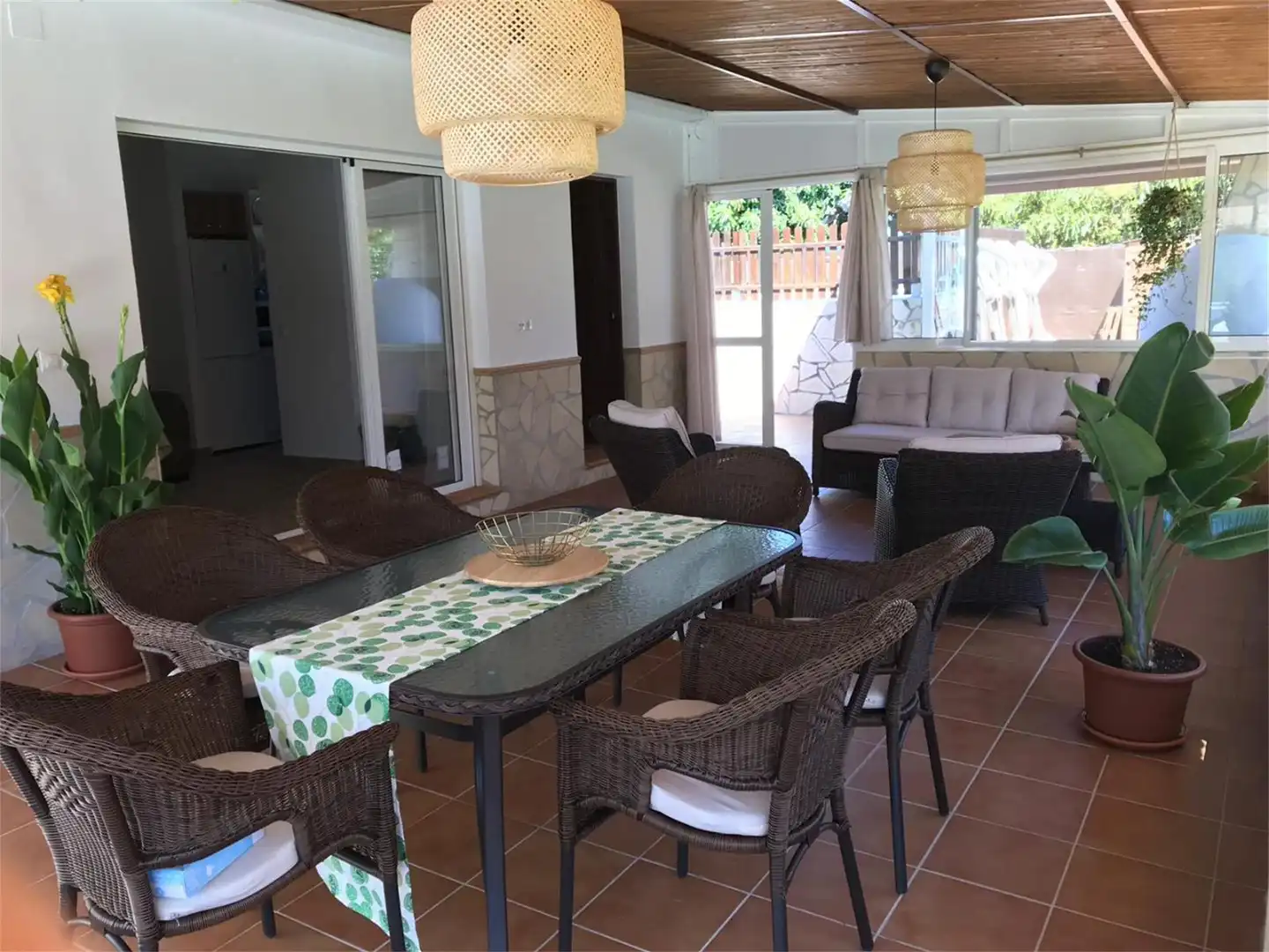 Country homes for rent in Camino de Enmedio, Avda Pescia - Ctra de Frigiliana Dining room of Country homes for rent in Nerja with Air Conditioner, Terrace and Swimming Pool