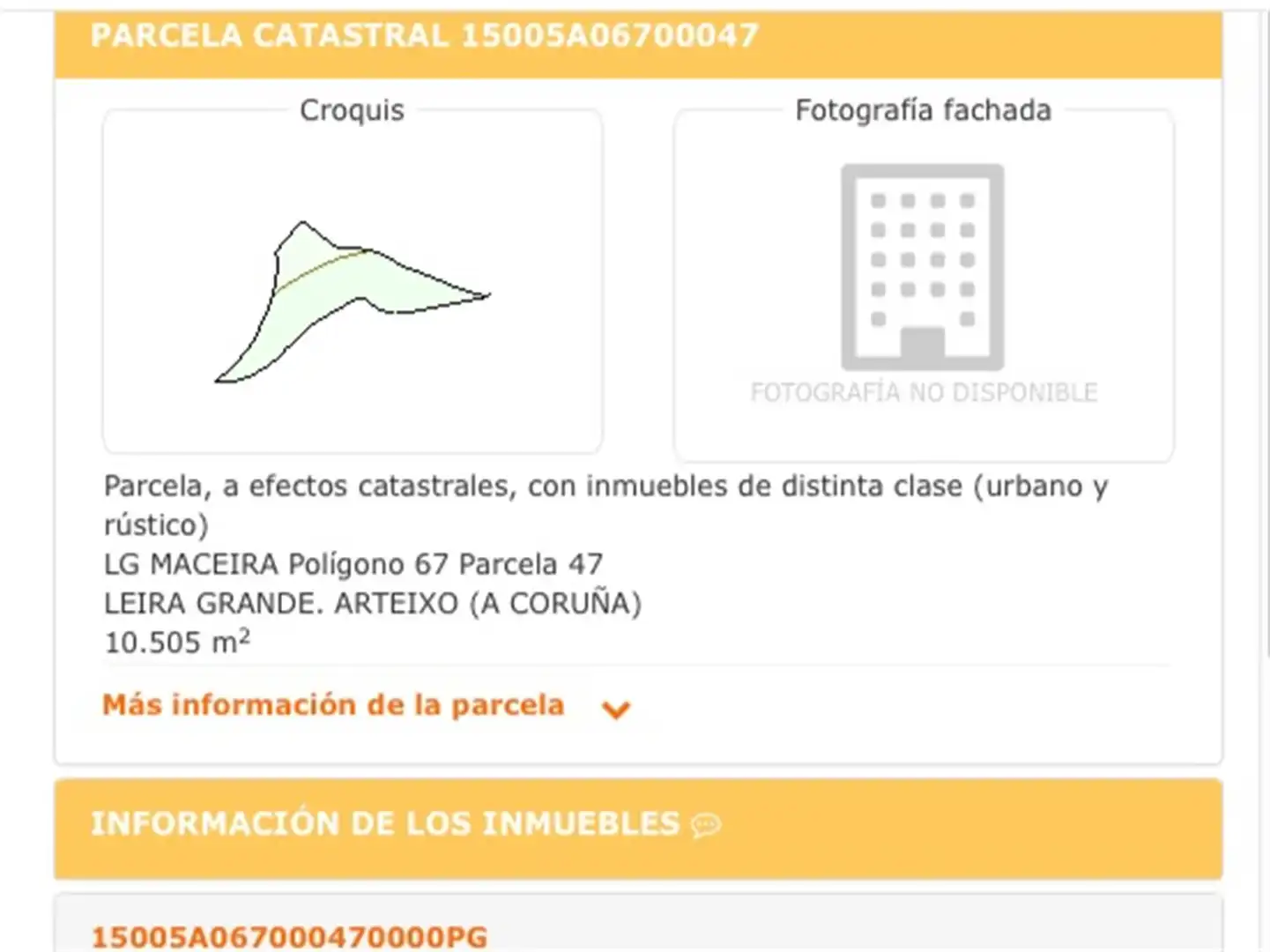 Bebaubares Gelände zum Verkauf in Rúa do Moucho, Pastoriza Außenansicht von Bebaubares Gelände zum Verkauf in Arteixo