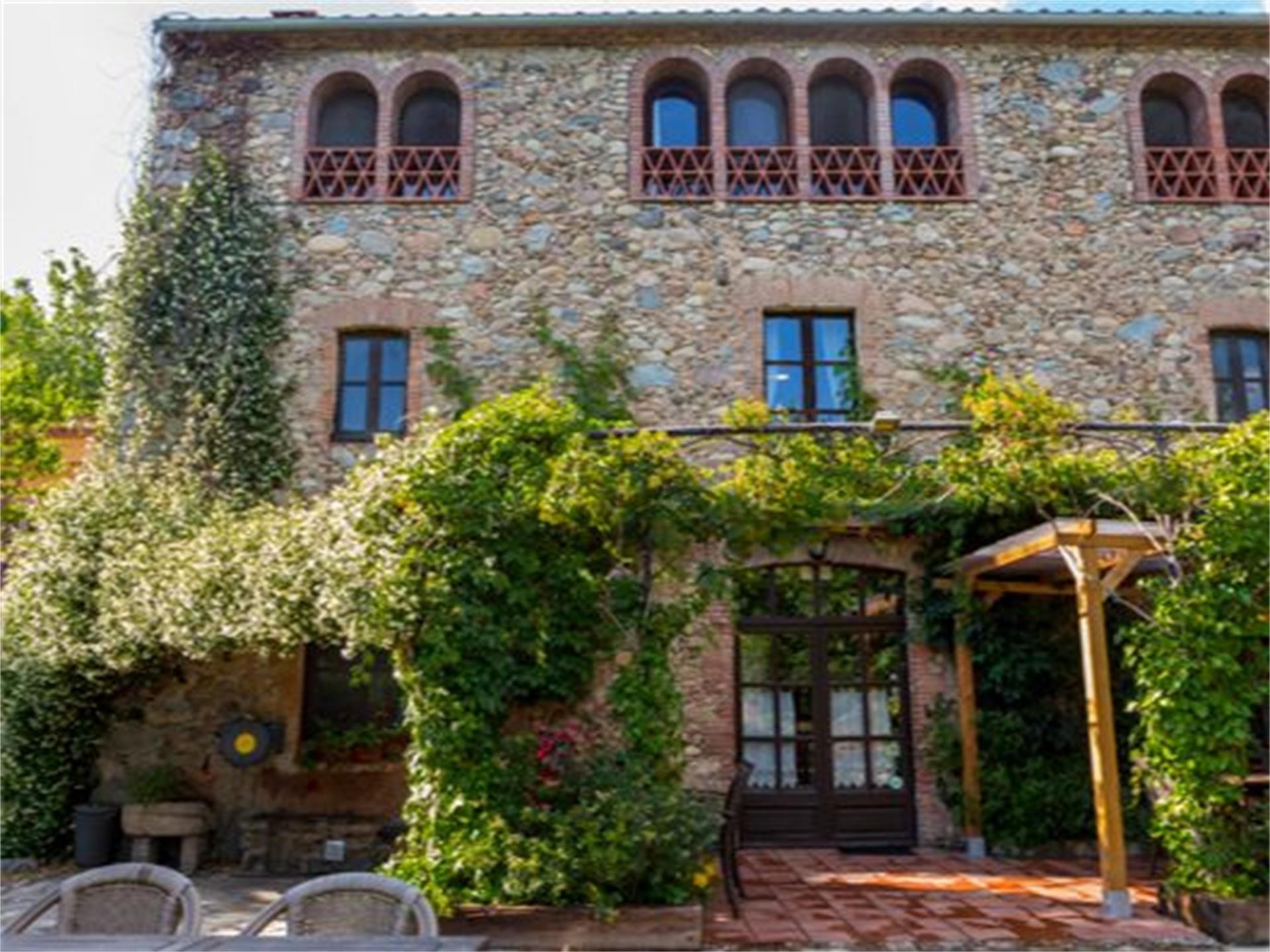 Exterior view of Country house for sale in La Cellera de Ter  with Terrace, Swimming Pool and Balcony