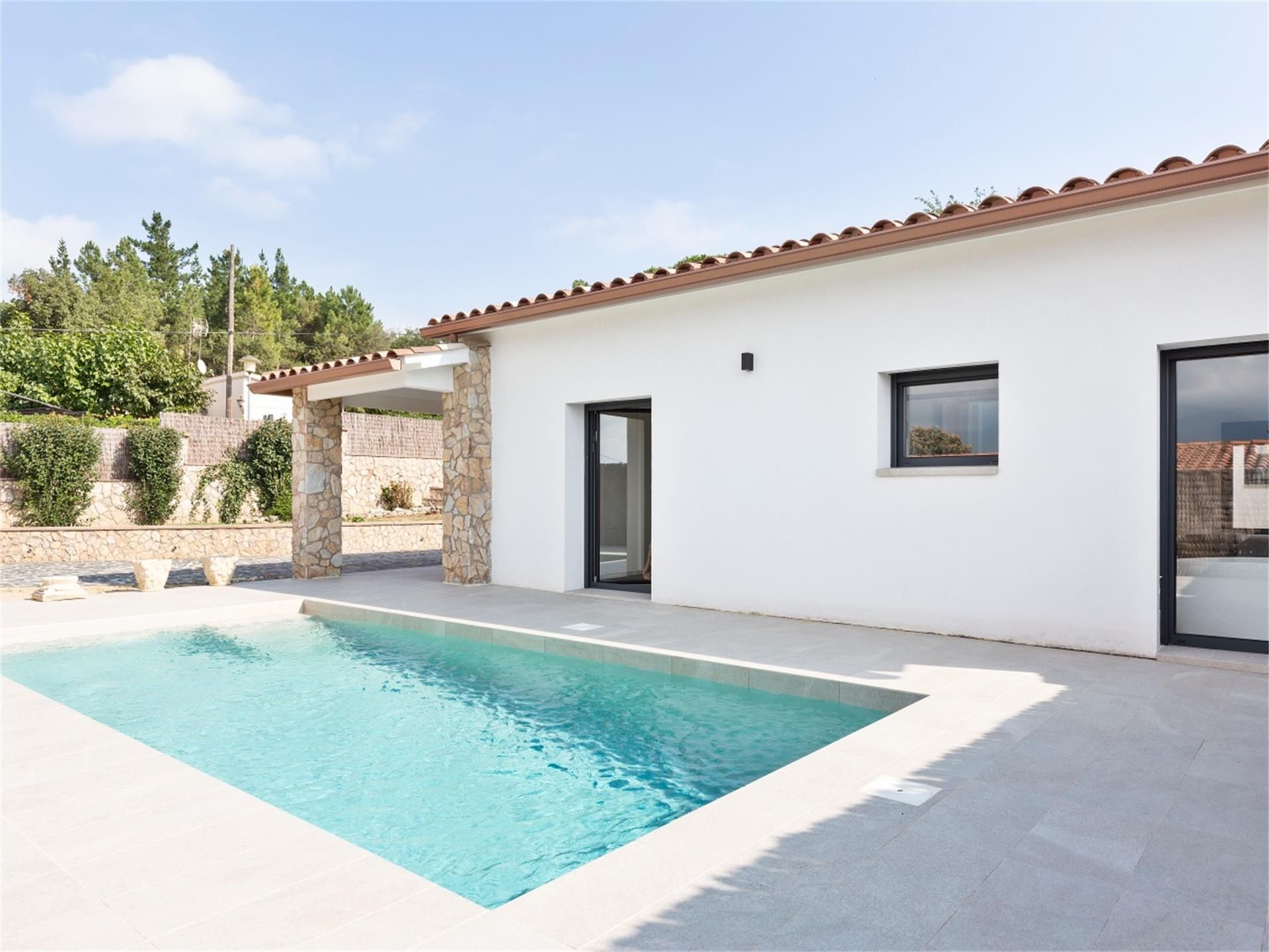 Piscina de Casa o xalet en venda en Sant Feliu de Buixalleu amb Aire condicionat, Calefacció i Jardí privat