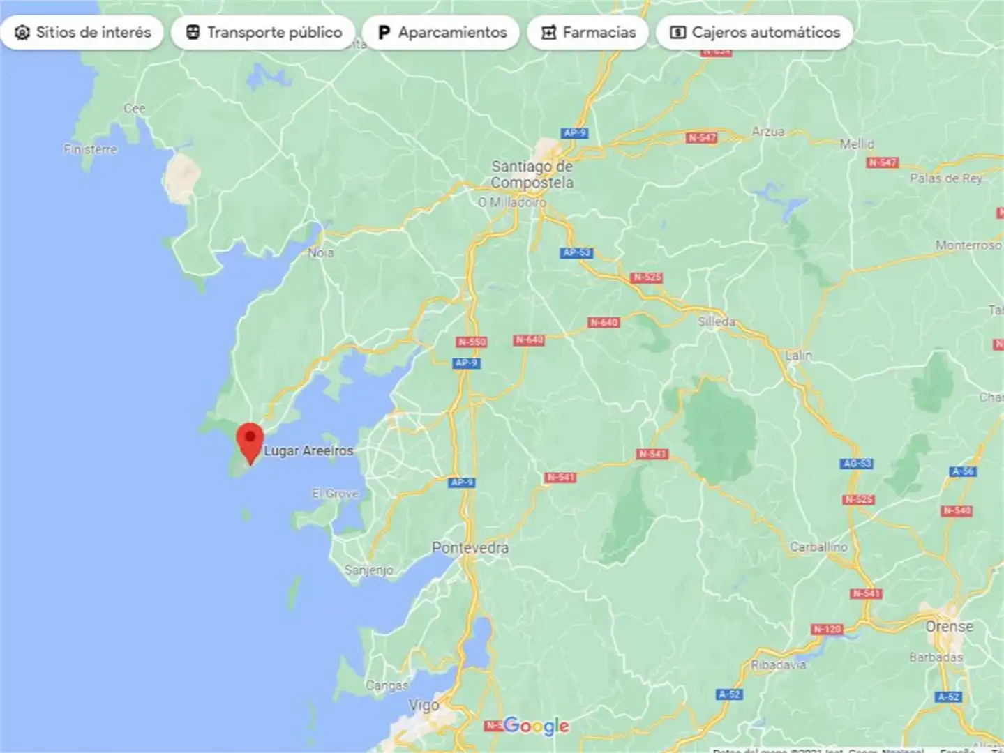 Land for sale in Castiñeiras Land for sale in Ribeira