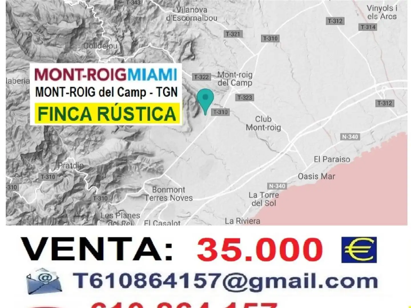 Terreno en venta en AP-7, El Casalot Terreno en venta en Mont-roig del Camp