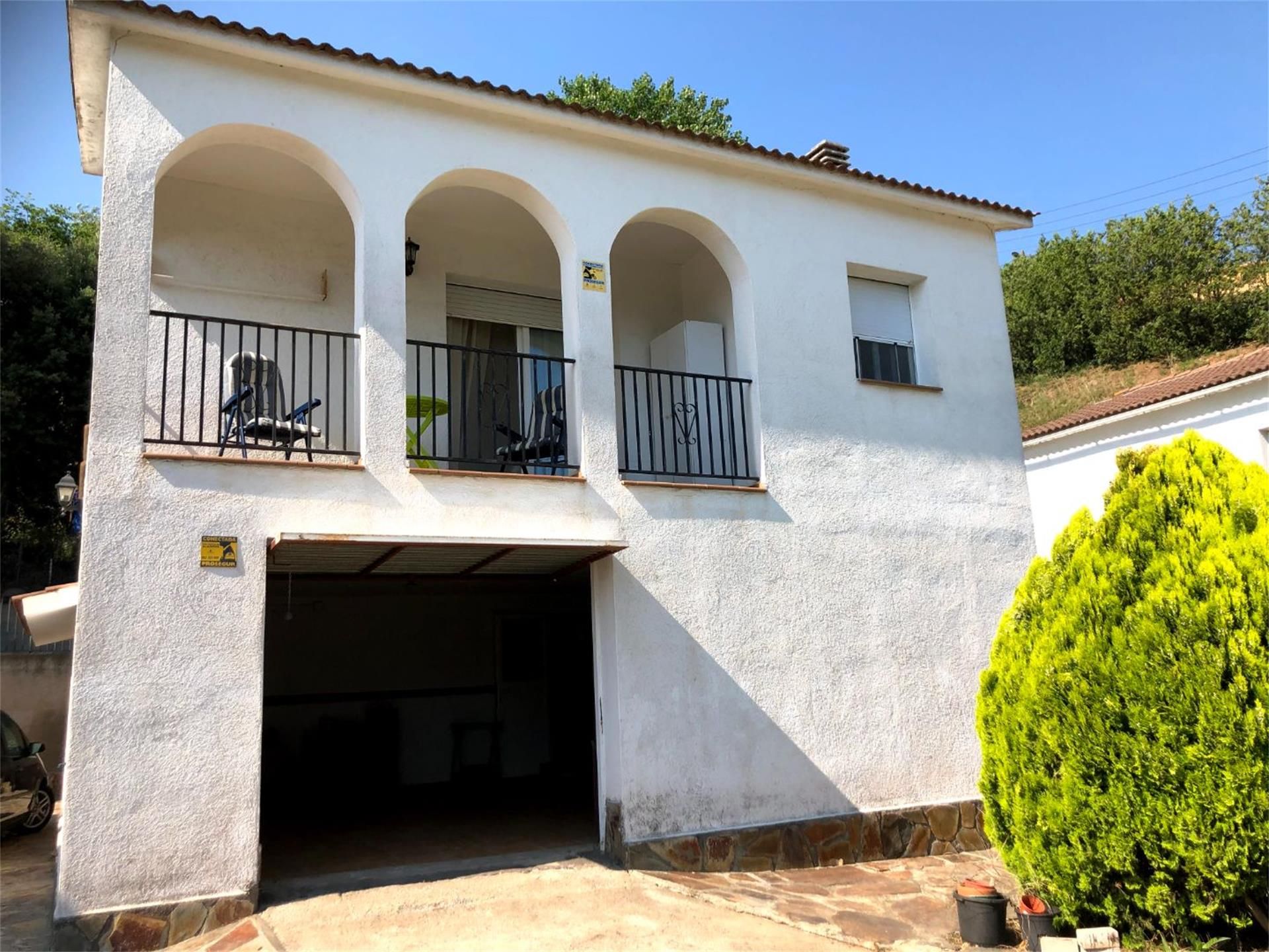 Exterior view of House or chalet for sale in Sant Pere de Vilamajor  with Terrace and Balcony