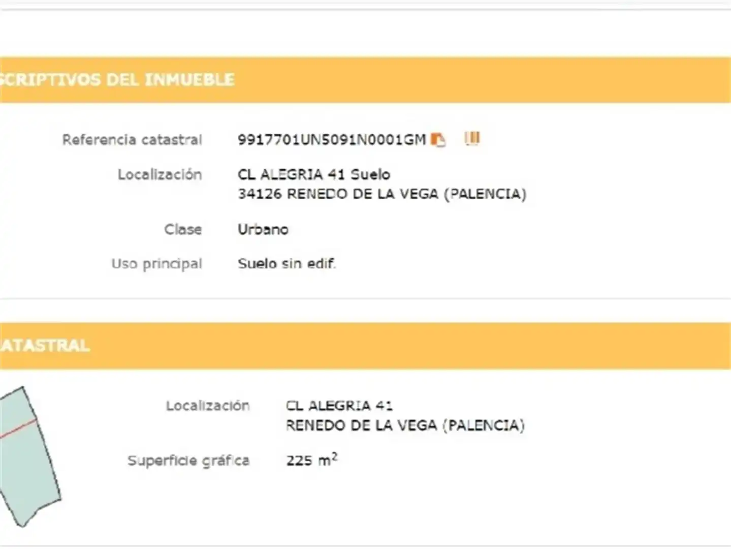 Garden of Land for sale in Renedo de la Vega
