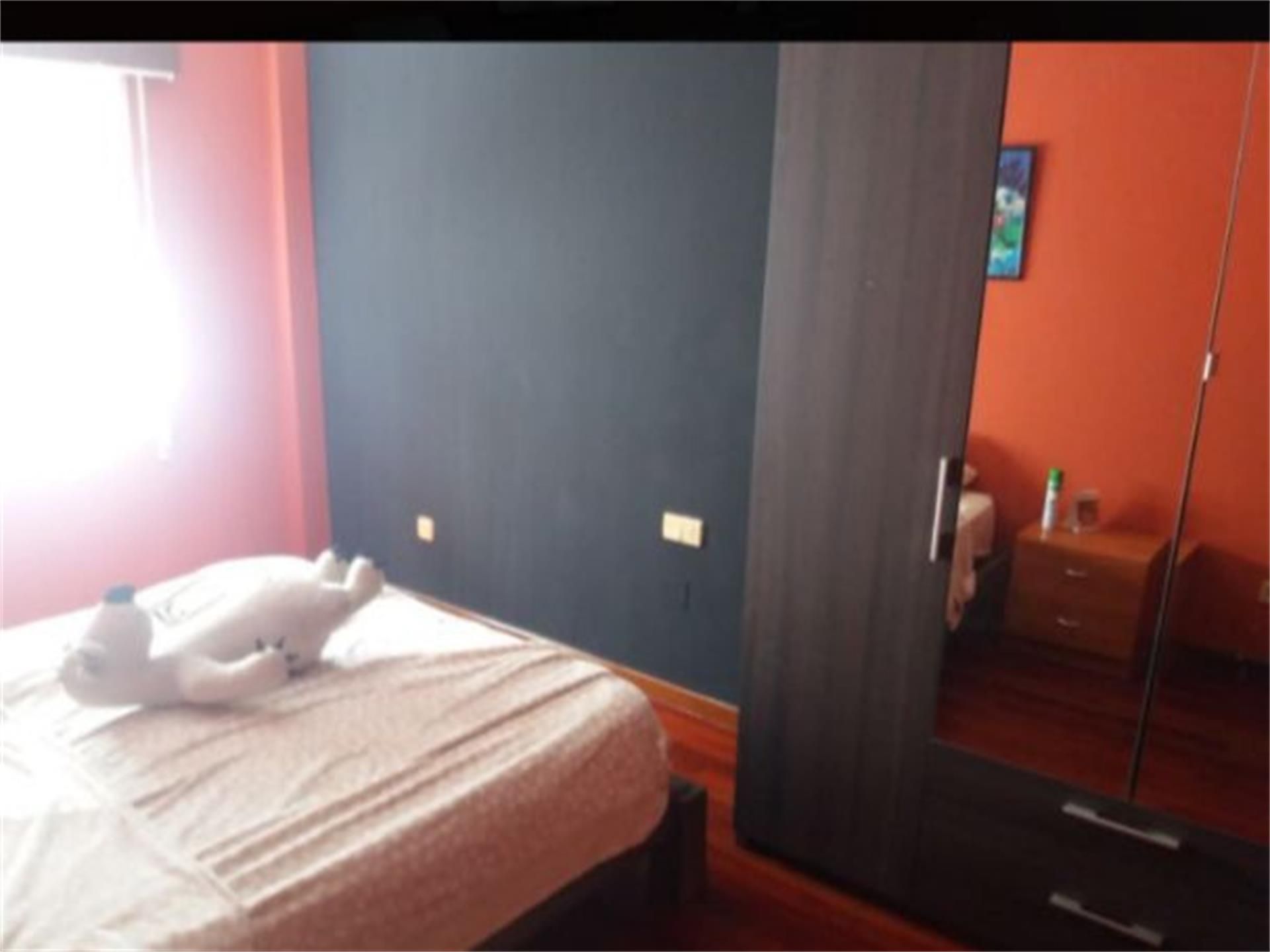 Bedroom of Flat for sale in Narón  with Parquet flooring, Terrace and Storage room