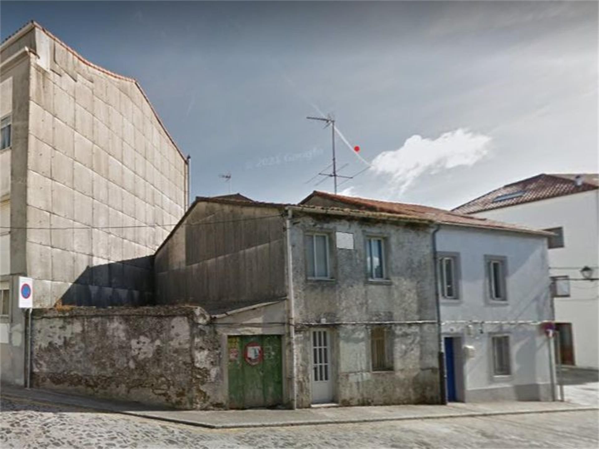 Exterior view of Single-family semi-detached for sale in Santiago de Compostela 