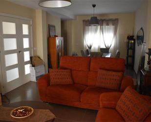 Living room of Single-family semi-detached for sale in Sellent  with Air Conditioner, Terrace and Swimming Pool