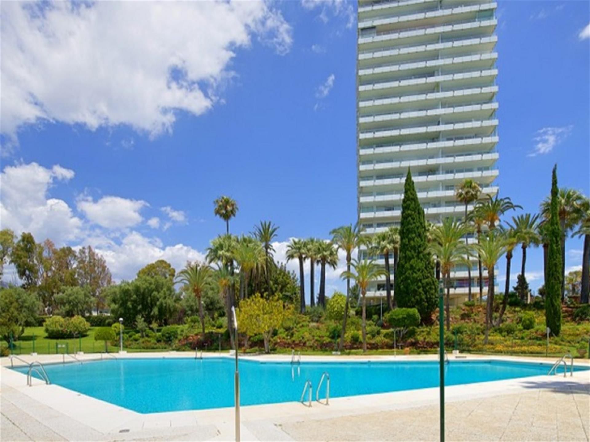 Swimming pool of Apartment to rent in Marbella  with Furnished, Community parking and TV