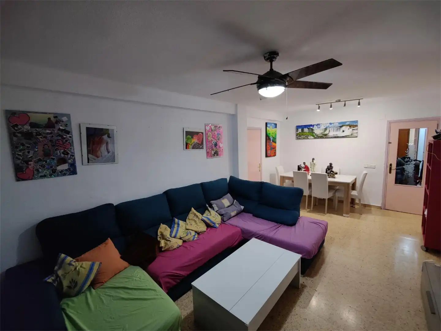 Flat for sale in Calle Churruca, 14, Nuevo Centro Living room of Flat for sale in Sagunto / Sagunt with Air Conditioner, Furnished and Balcony