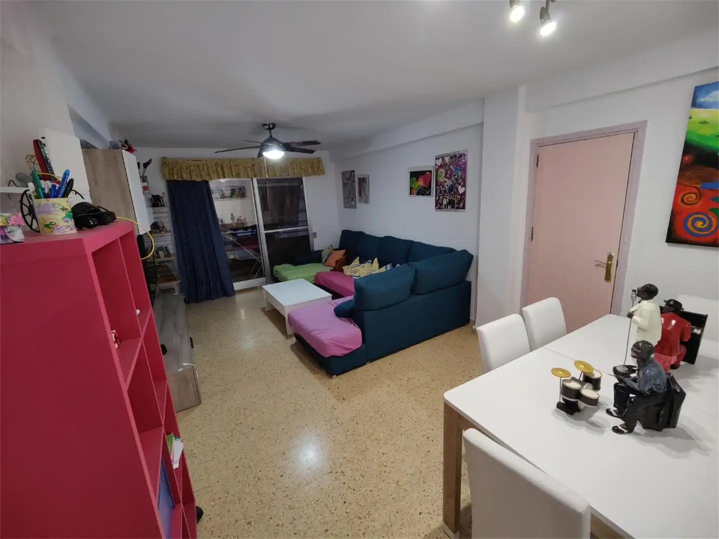 Flat for sale in Calle Churruca, 14, Nuevo Centro Living room of Flat for sale in Sagunto / Sagunt with Air Conditioner, Furnished and Balcony
