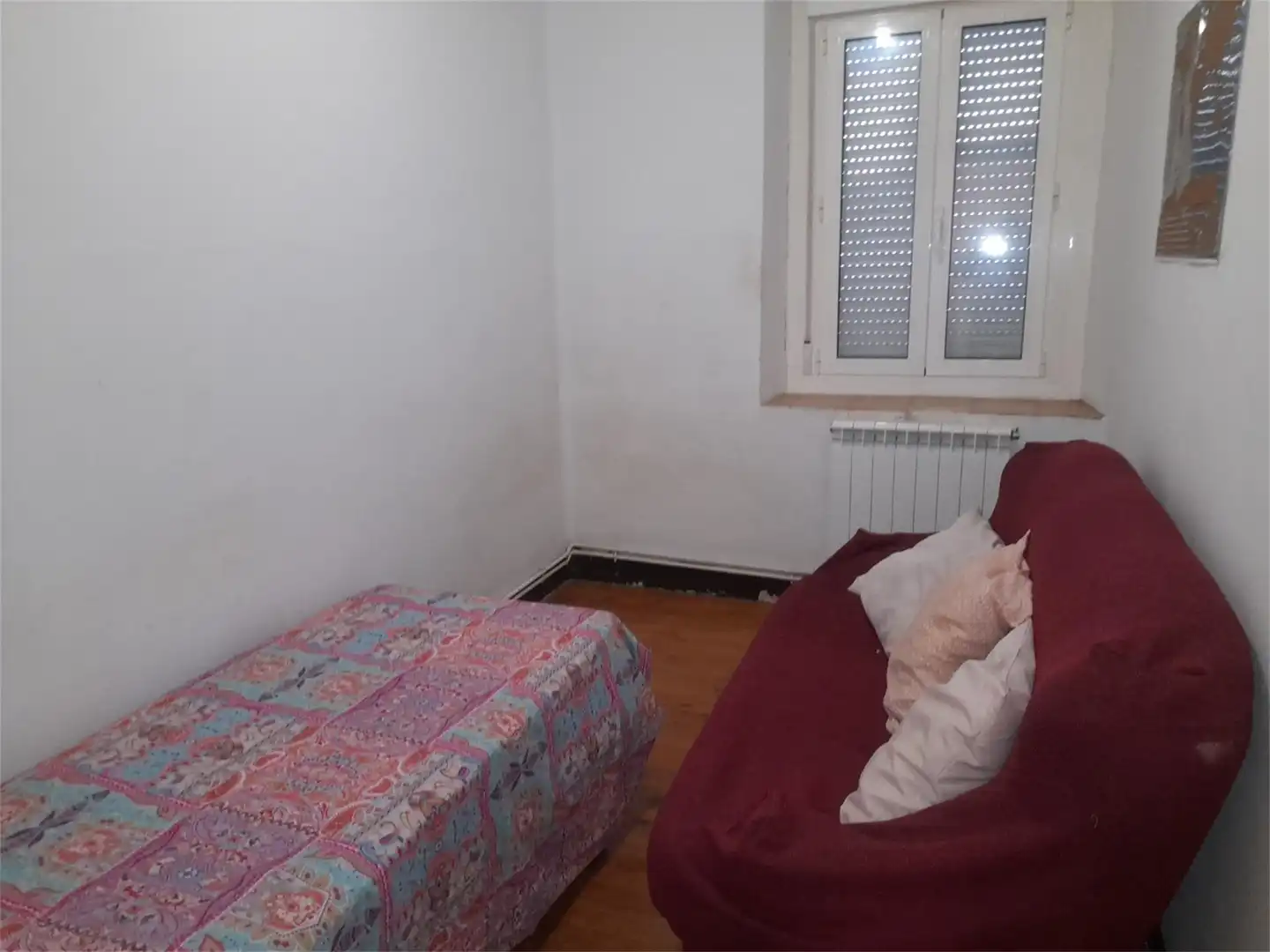 Schlafzimmer von Wohnung zur untervermieten in Sabiñánigo mit Heizung, Parkett und Terrasse