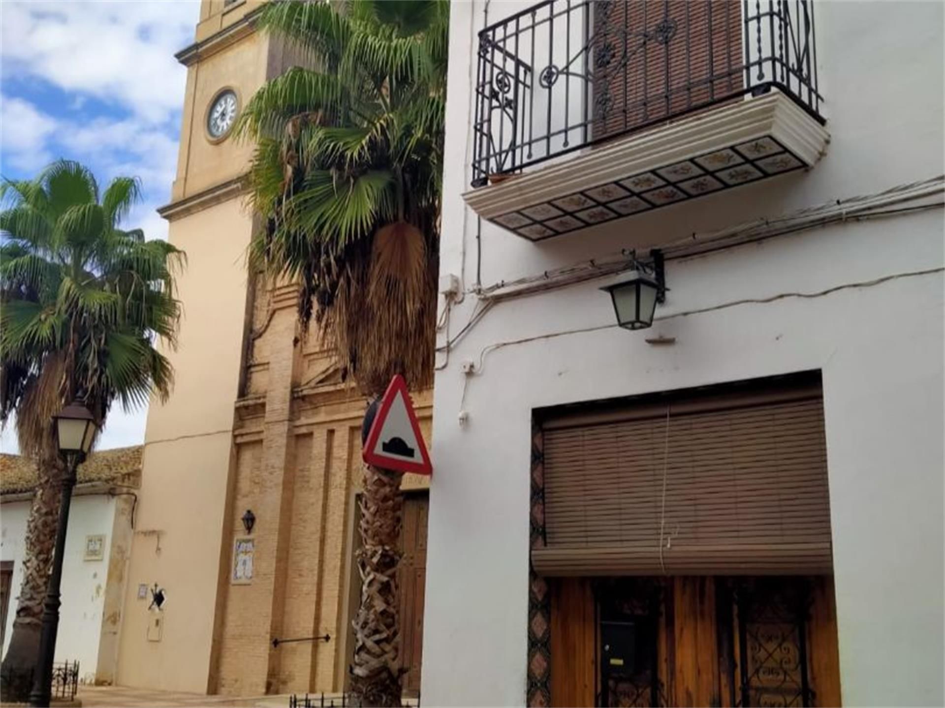 Exterior view of Single-family semi-detached for sale in Benimuslem  with Air Conditioner, Heating and Terrace