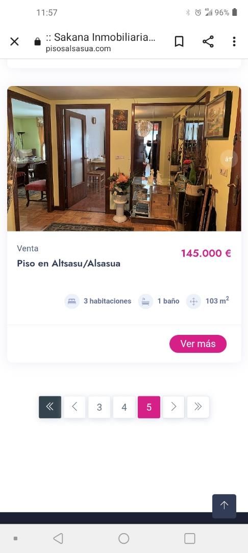 Exterior view of Flat for sale in Altsasu / Alsasua  with Heating, Parquet flooring and Furnished