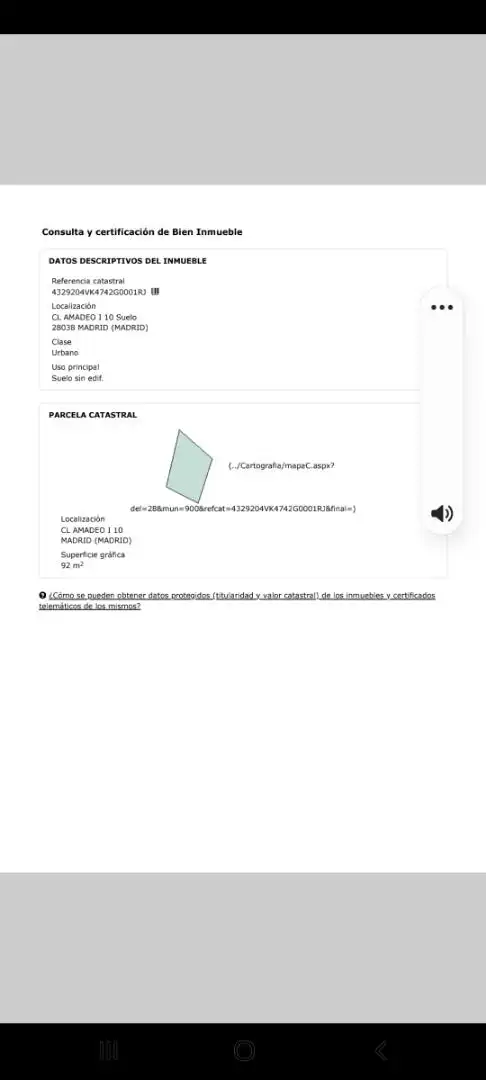 Vista exterior de Terreno en venta en Madrid