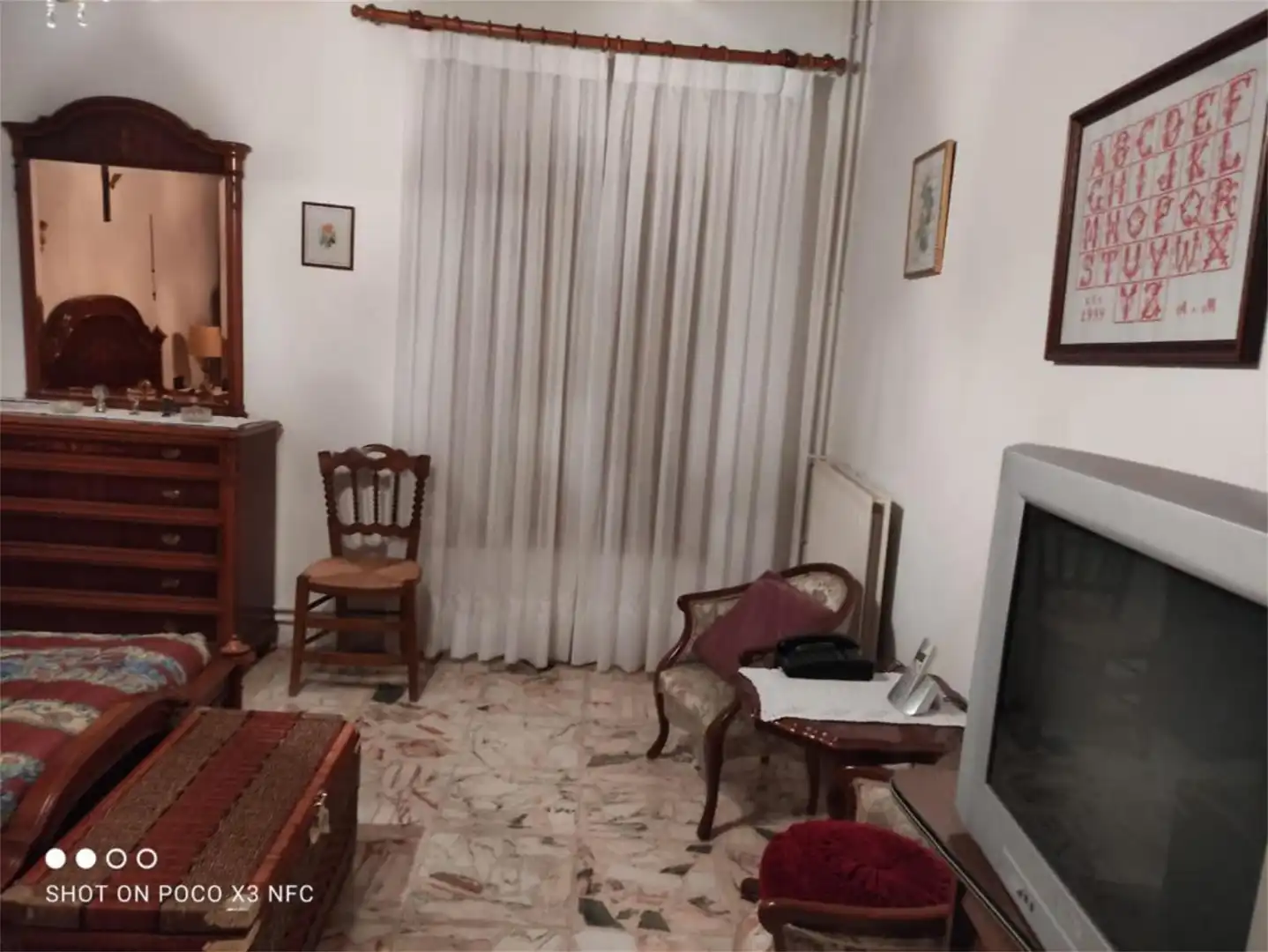Sala de estar de Casa adosada en venta en San Muñoz con Amueblado