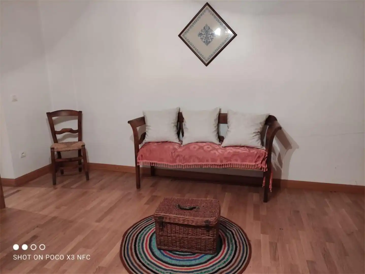 Sala de estar de Casa adosada en venta en San Muñoz con Amueblado