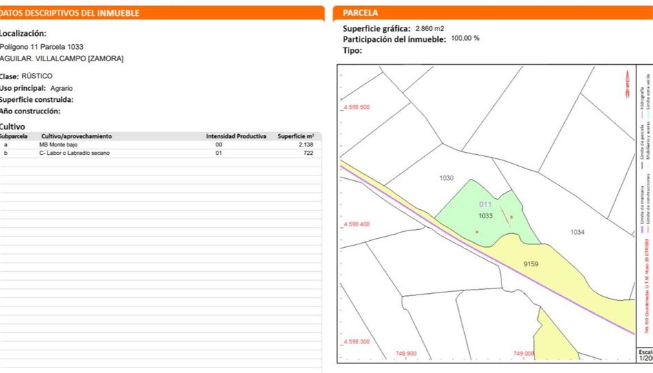 Photo 1 of Land for sale in Avenida Portugal, Villalcampo, Zamora